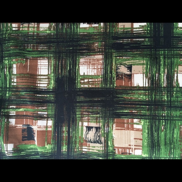 Lane Bryant NWT Skirt Earth Tone Square Pattern - Picture 5 of 5